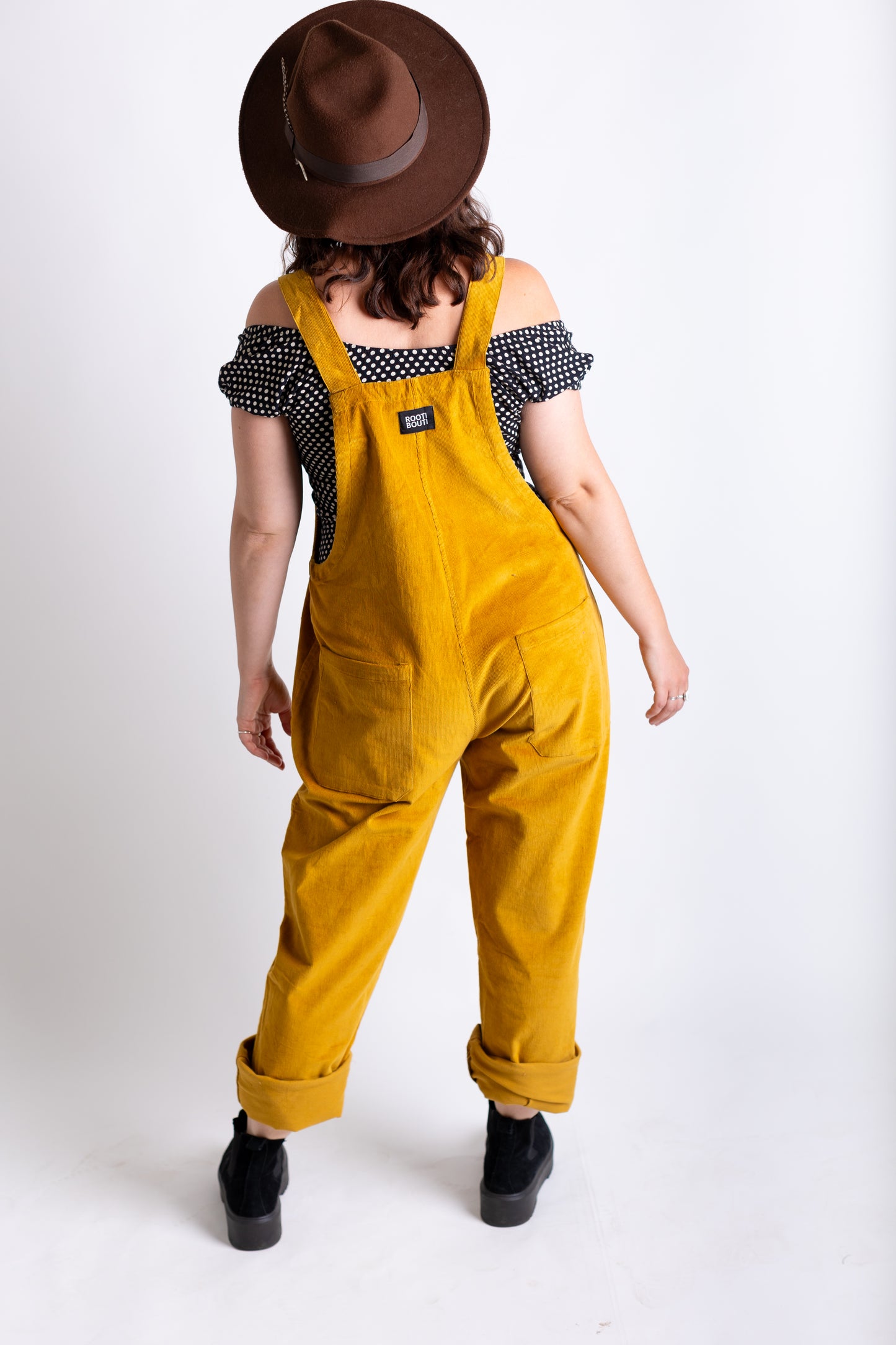 Mustard Yellow Corduroy Dungarees