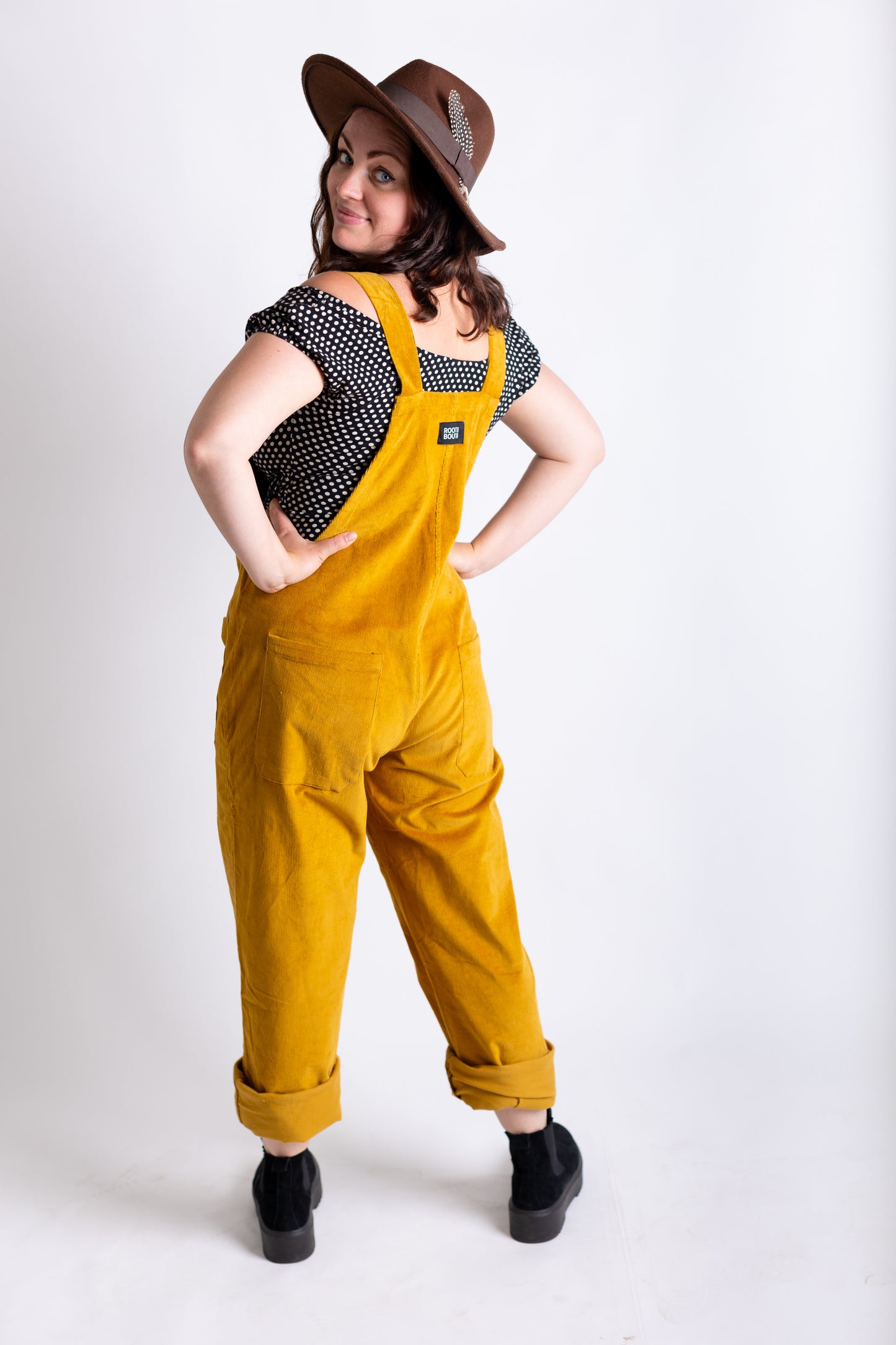 Mustard Yellow Corduroy Dungarees