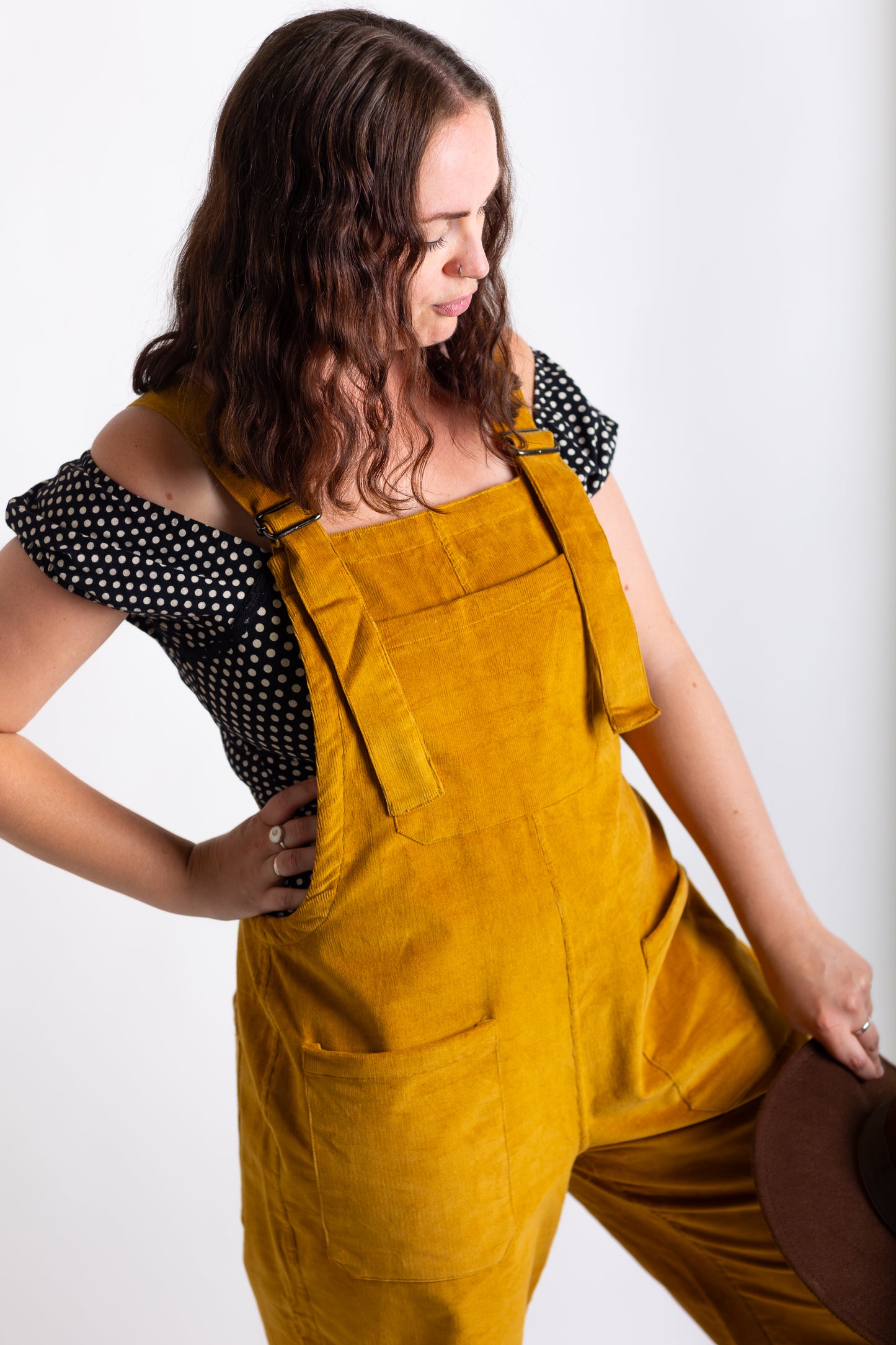 Mustard Yellow Corduroy Dungarees