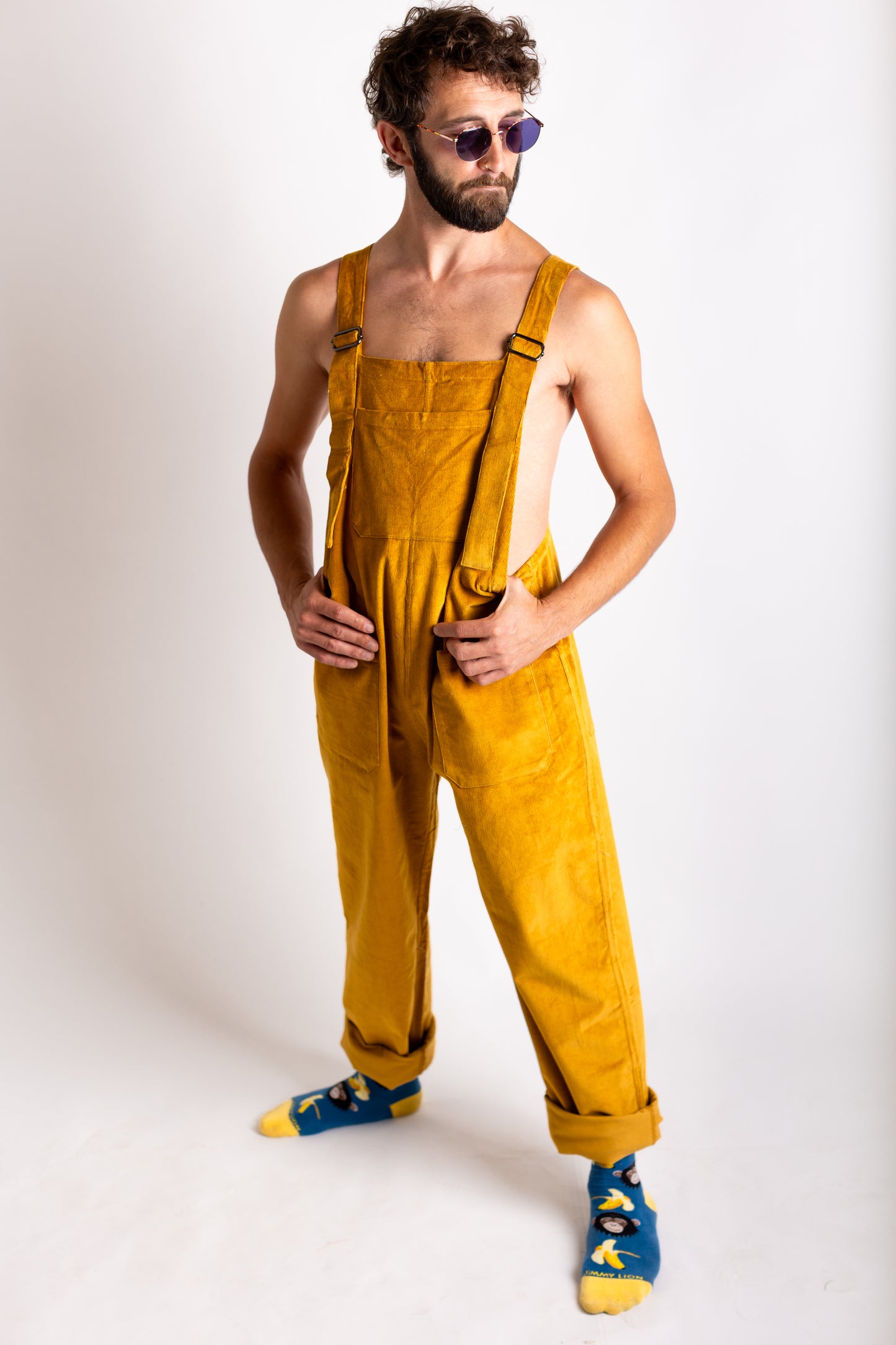 Mustard Yellow Corduroy Dungarees
