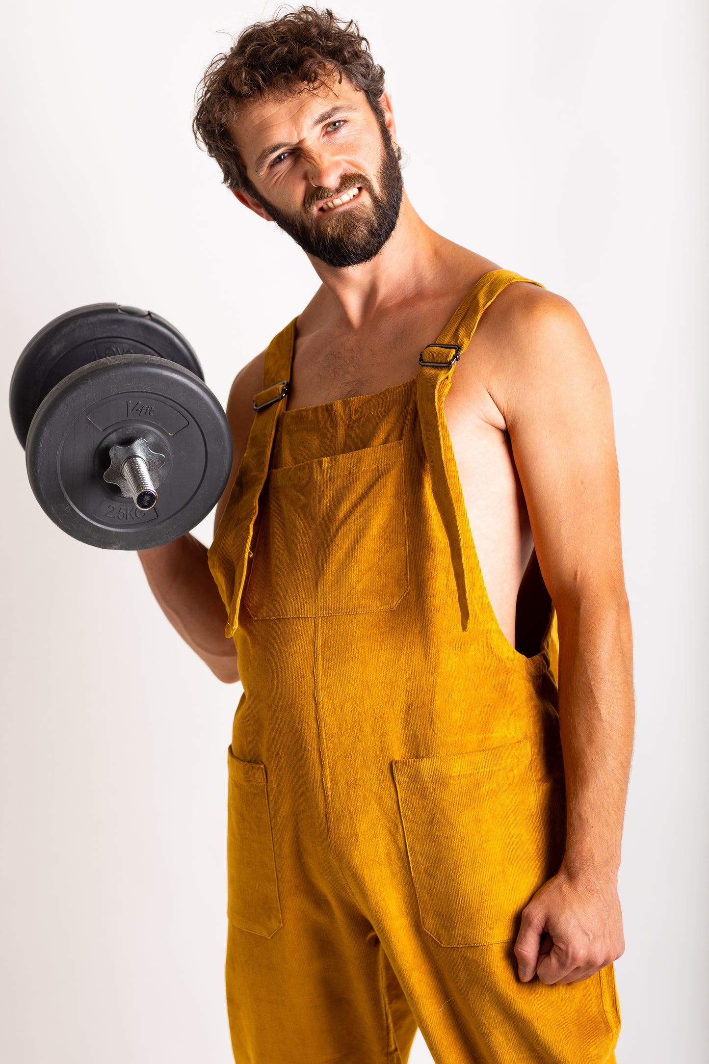 Mustard Yellow Corduroy Dungarees