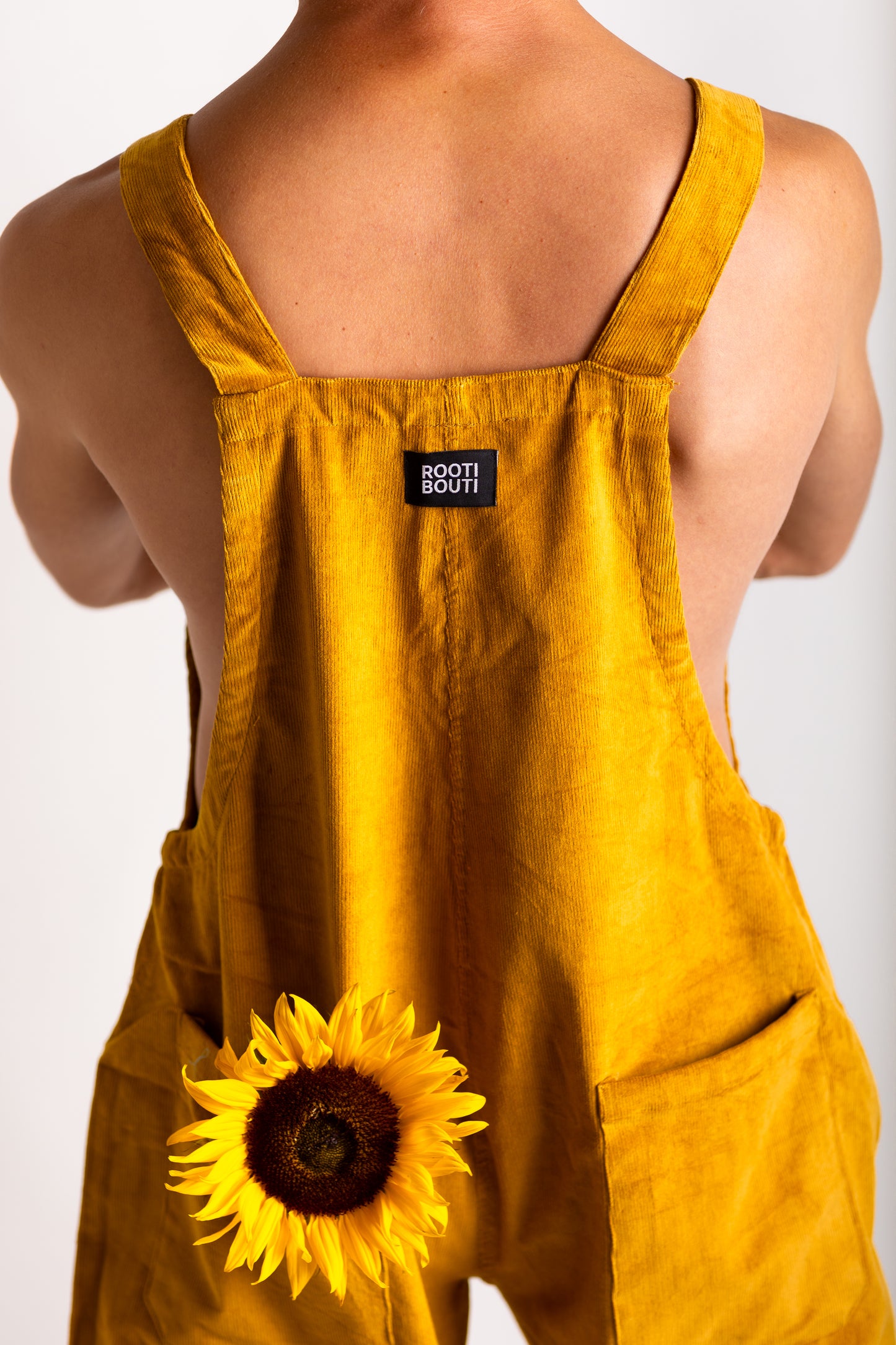 Mustard Yellow Corduroy Dungarees