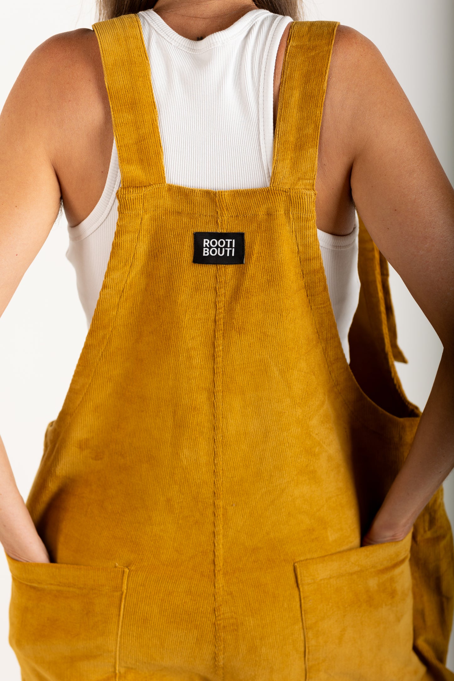 Mustard Yellow Corduroy Dungarees