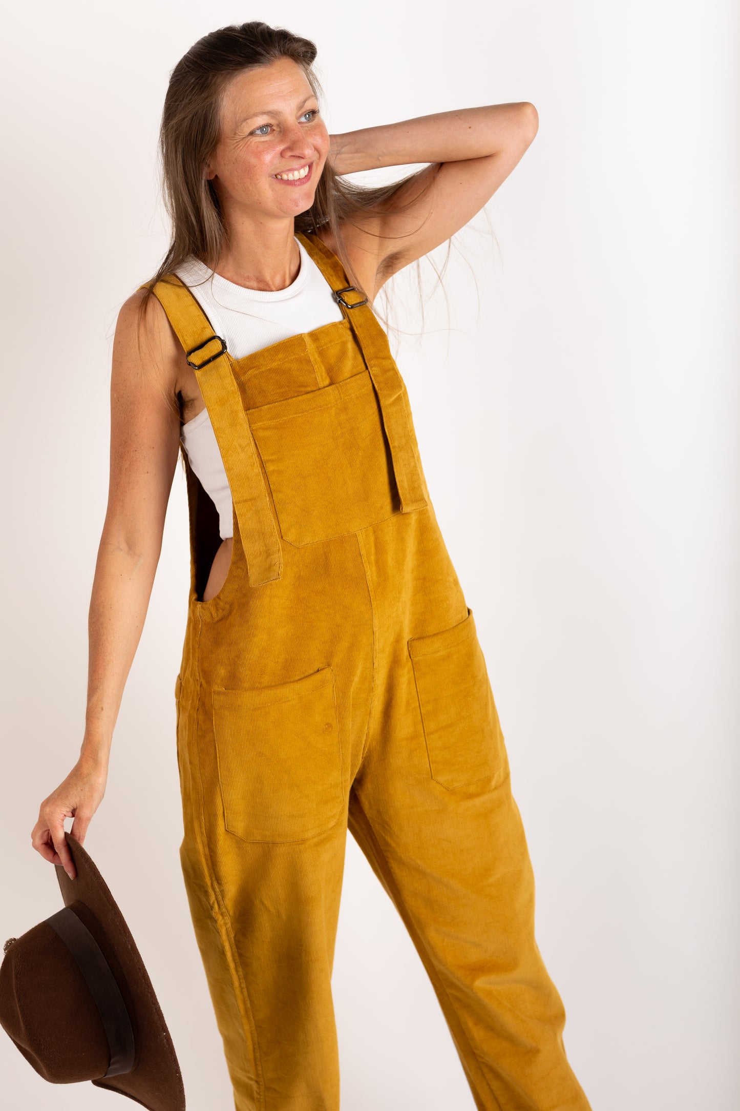 Mustard Yellow Corduroy Dungarees